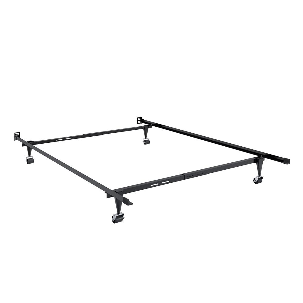 Adjustable Twin/Single or Full/Double Metal Bed Frame. Picture 1