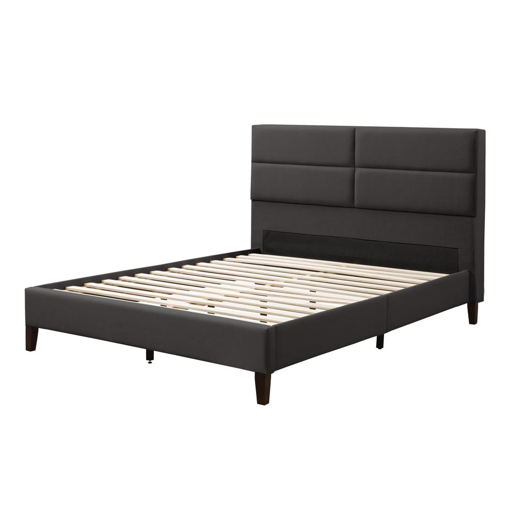 BRH-201-D Bellevue Upholstered Bed, Double/Full. Picture 1
