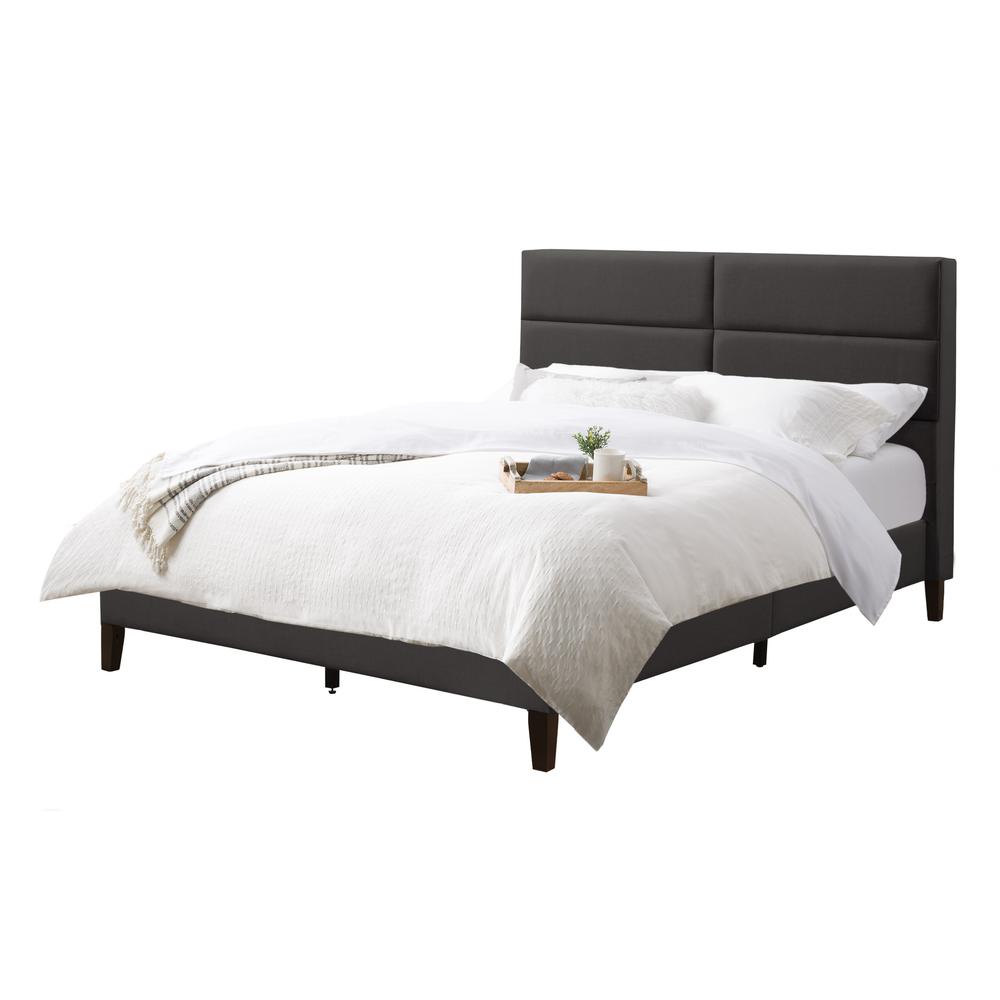 BRH-201-D Bellevue Upholstered Bed, Double/Full. Picture 2