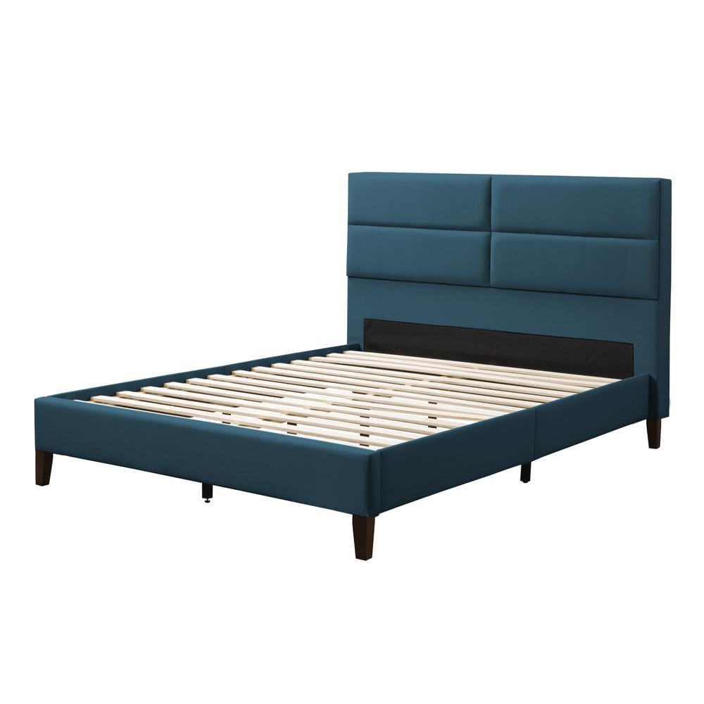 BRH-202-D Bellevue Upholstered Bed, Double/Full. Picture 1