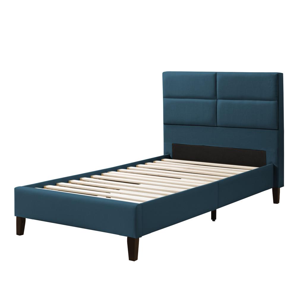 BRH-202-S Bellevue Upholstered Bed, Twin/Single. Picture 1
