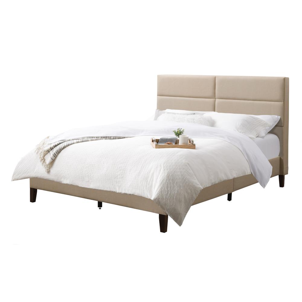 BRH-203-D Bellevue Upholstered Bed, Double/Full. Picture 2