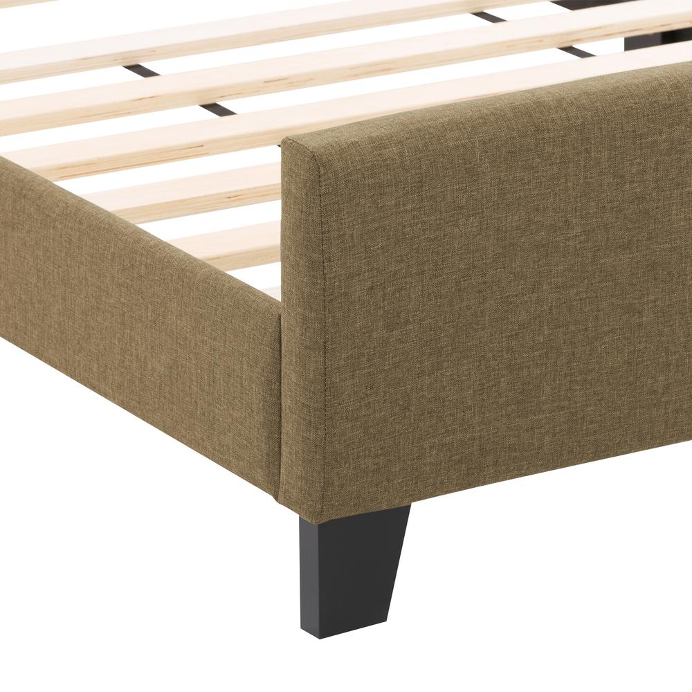 CorLiving Ellery Fabric Tufted Bed, Double Clay. Picture 10