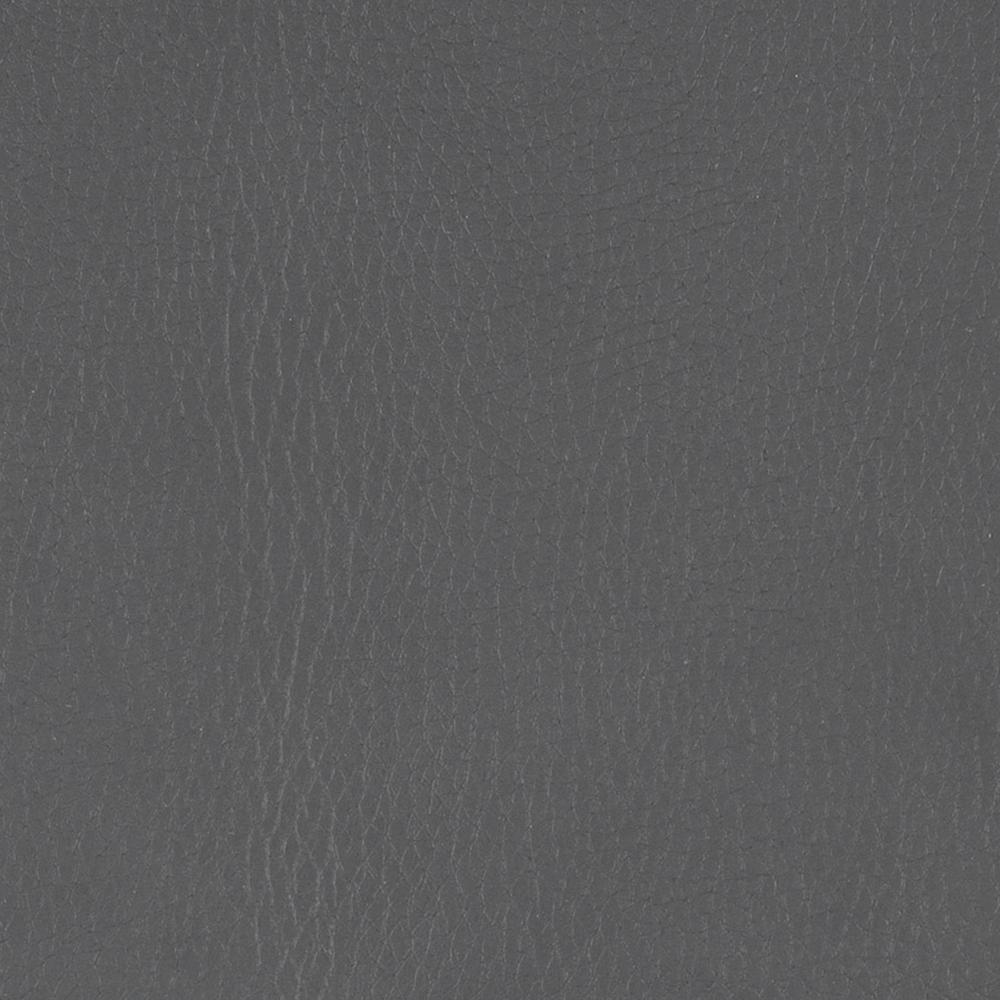 Adjustable Tufted Dark Grey Bonded Leather Barstool with Armrests, set of 2. Picture 9