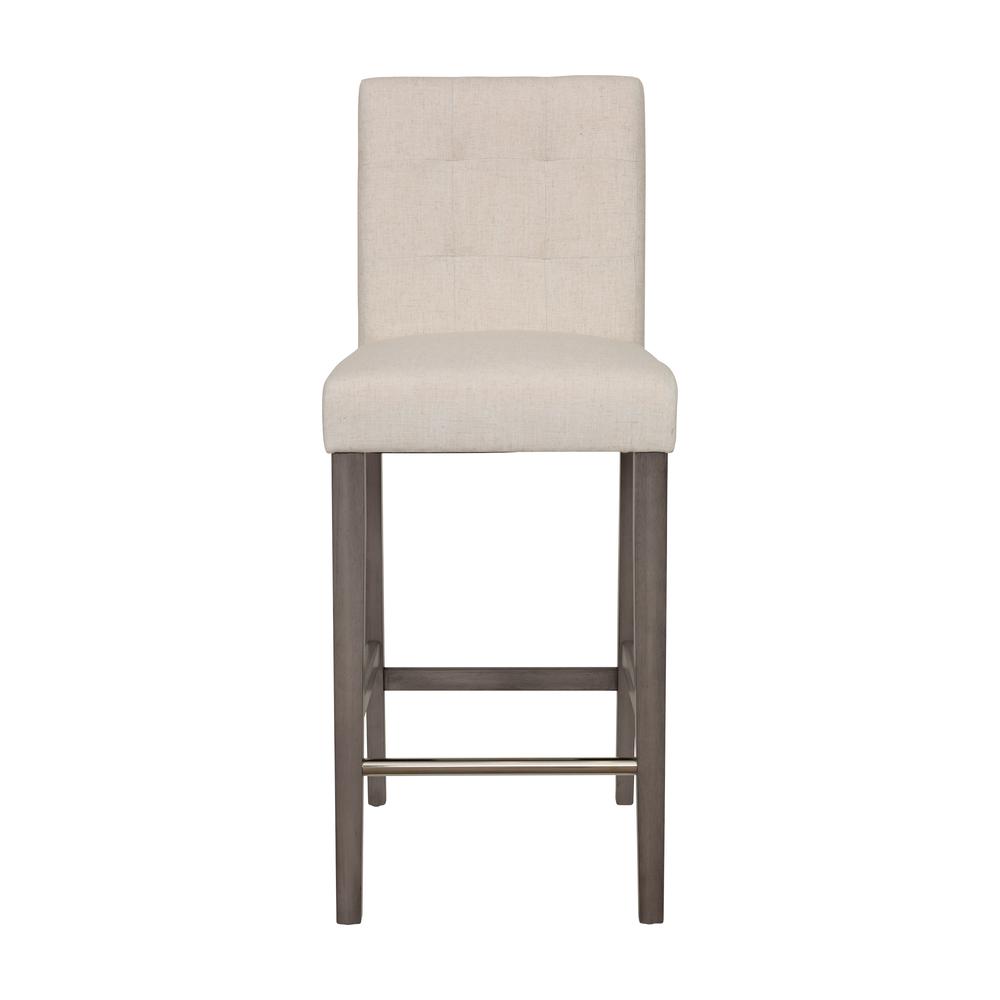 CorLiving Leila Polyester Bar Height Barstool Beige. Picture 1