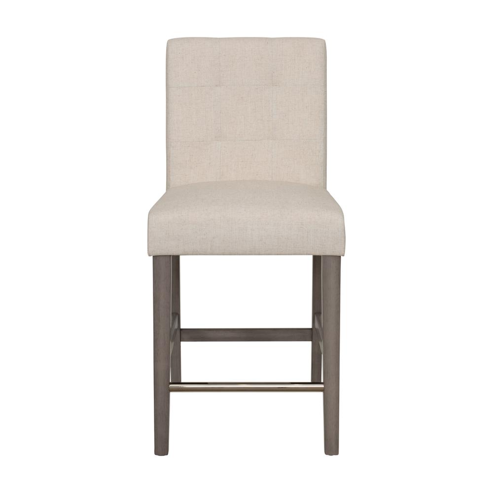CorLiving Leila Polyester Counter Height Barstool Beige. Picture 1