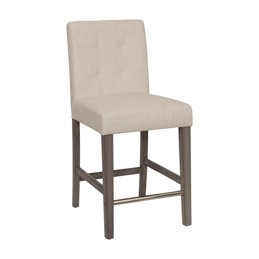CorLiving Leila Polyester Counter Height Barstool Beige. Picture 2