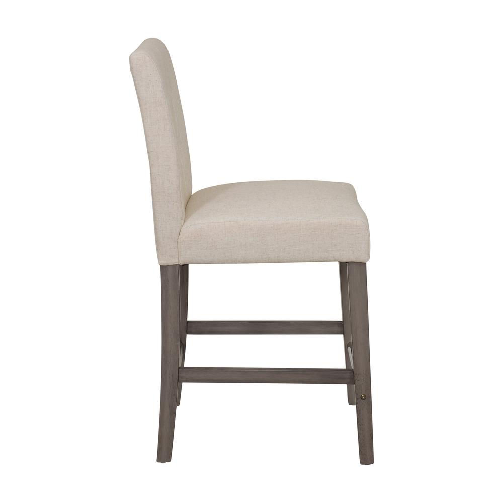 CorLiving Leila Polyester Counter Height Barstool Beige. Picture 3