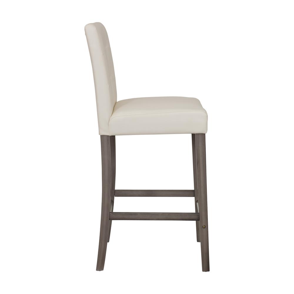CorLiving Leila PU Bar Height Barstool White. Picture 3