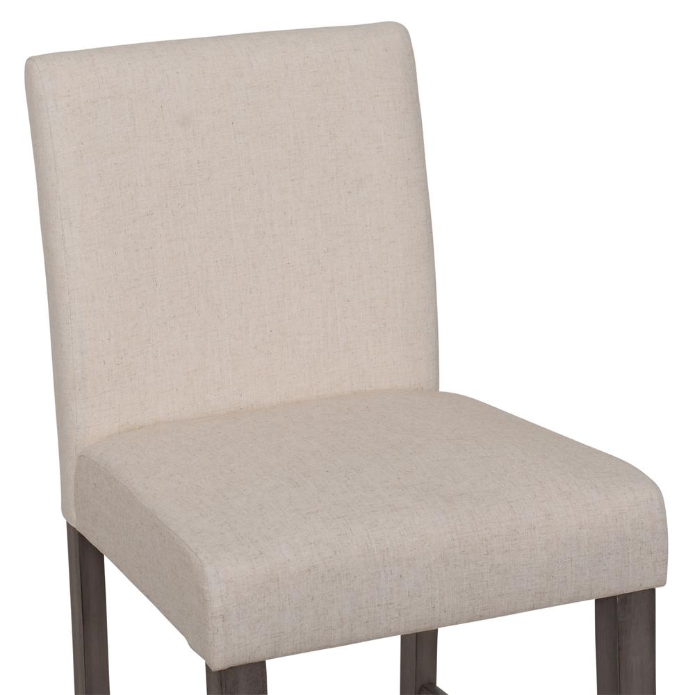 CorLiving Laura Fabric Counter Height Barstool Beige. Picture 8