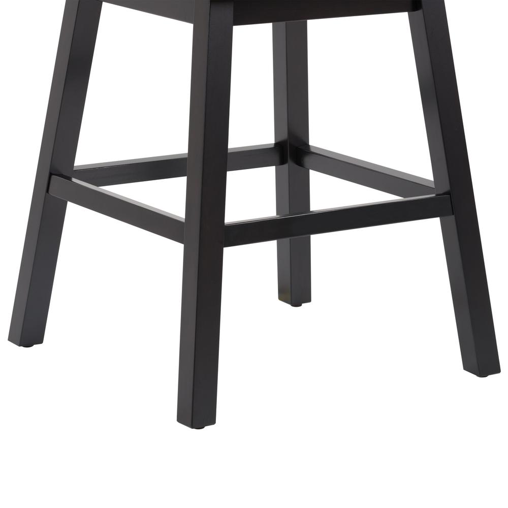 CorLiving Boston Tufted Fabric Barstool, Navy Blue, Set of 2. Picture 13
