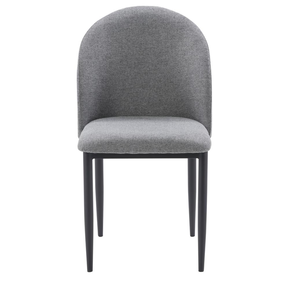 CorLiving Nash Side Chair With Black Legs, Grey. Picture 5