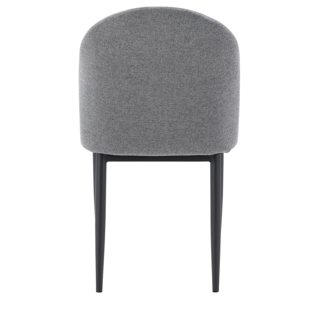 CorLiving Nash Side Chair With Black Legs, Grey. Picture 7