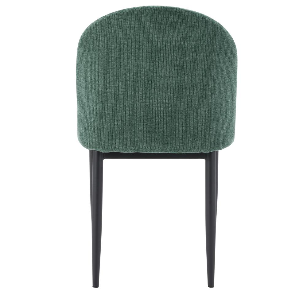 CorLiving Nash Side Chair With Black Legs, Dark Green. Picture 7