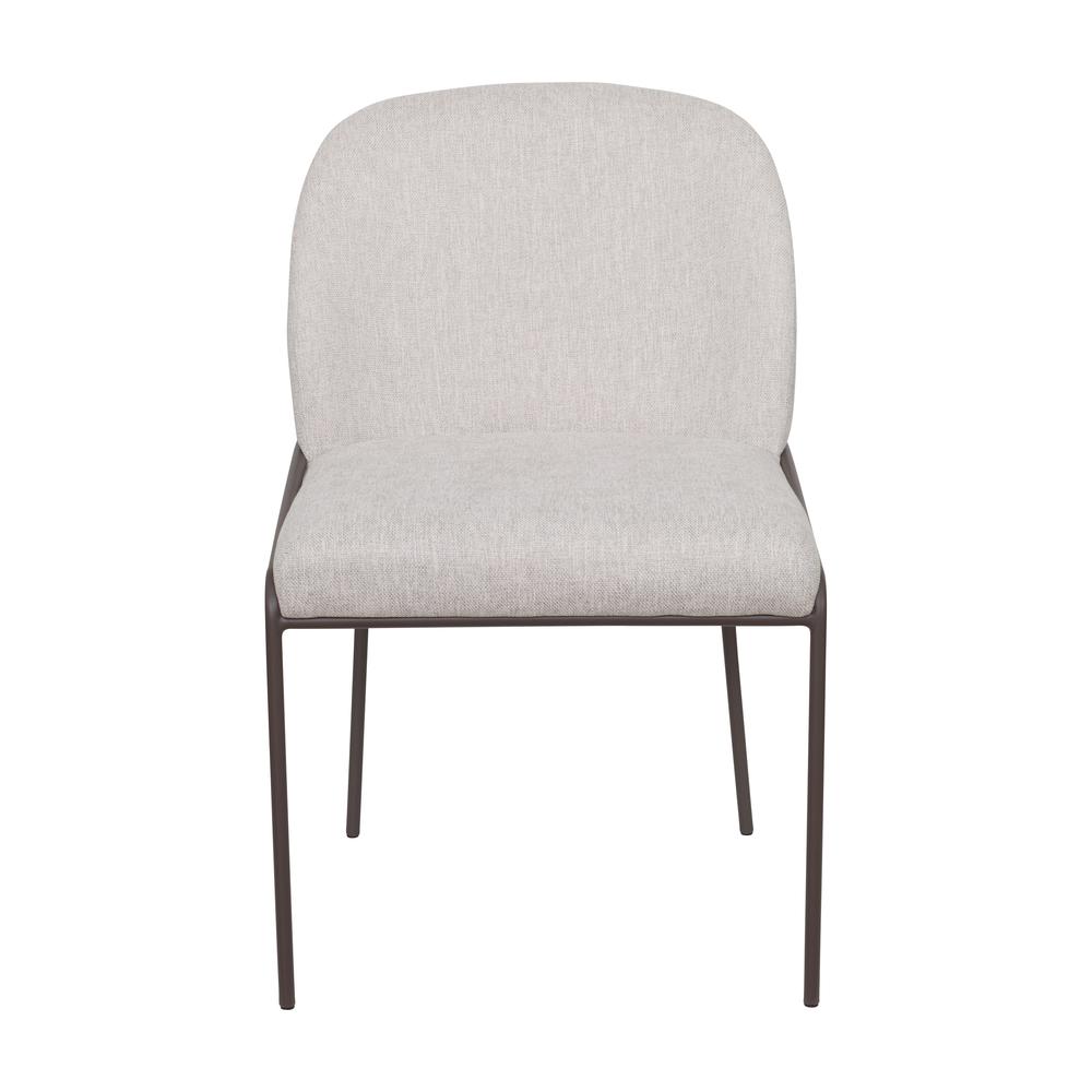 CorLiving Blakeley High Back Dining Chair Light Grey. Picture 1