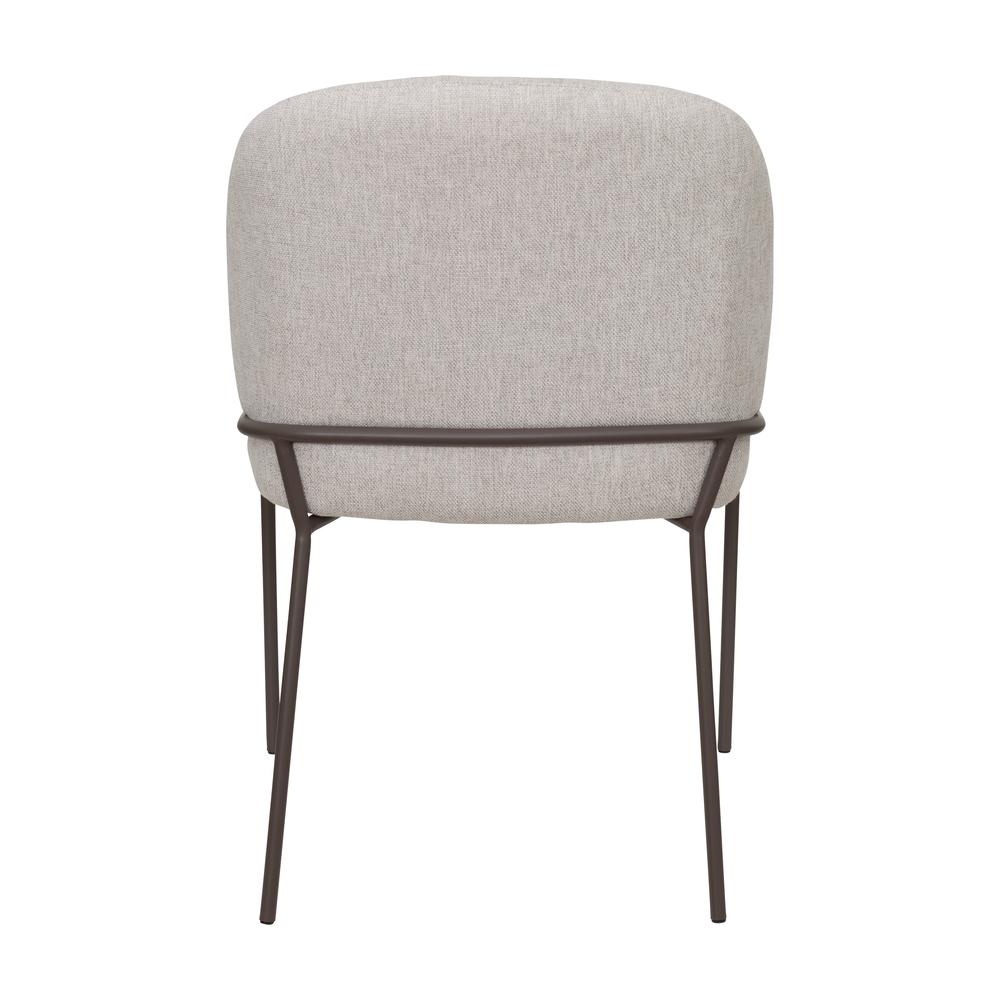 CorLiving Blakeley High Back Dining Chair Light Grey. Picture 5