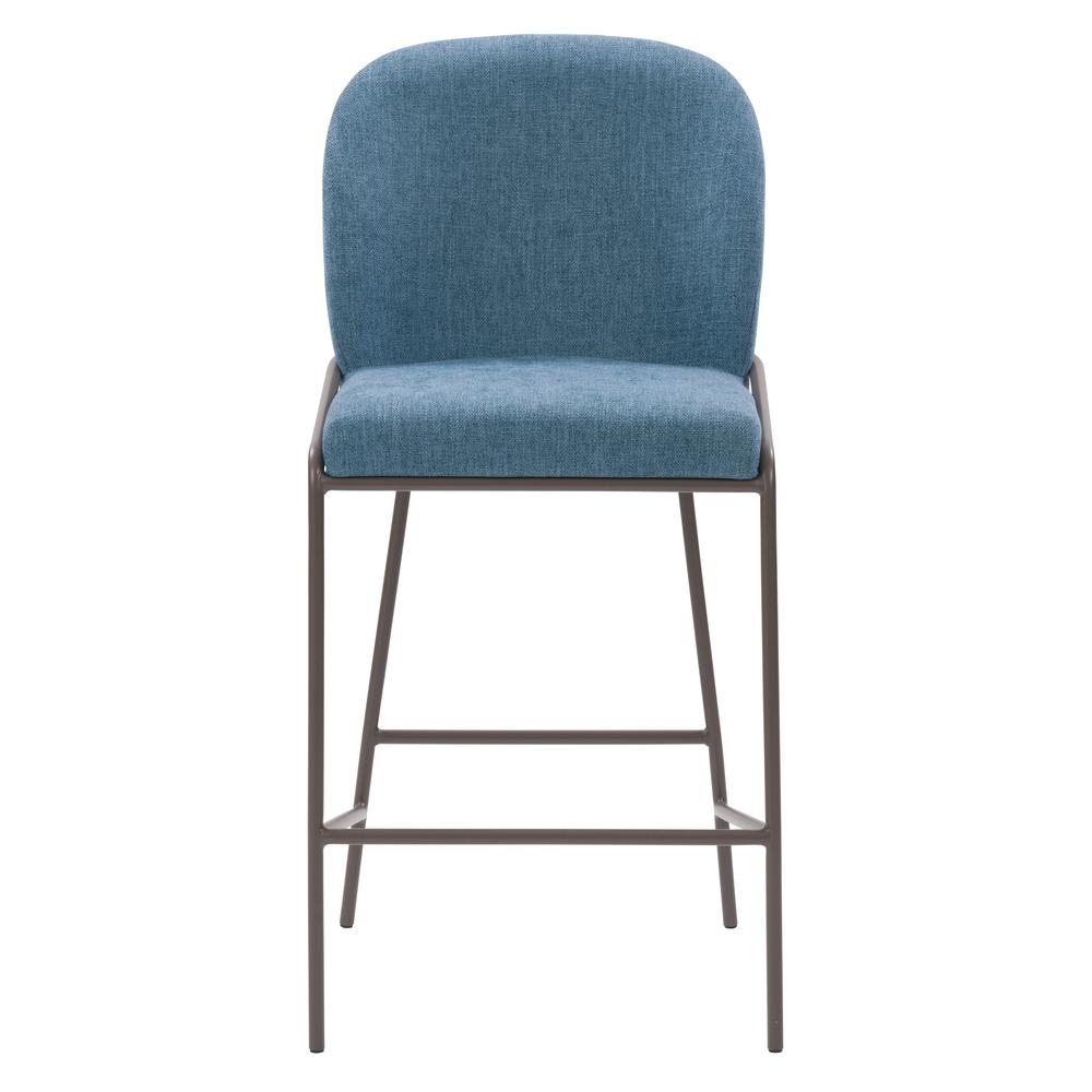 CorLiving Blakeley Counter Height Barstool Blue. Picture 2