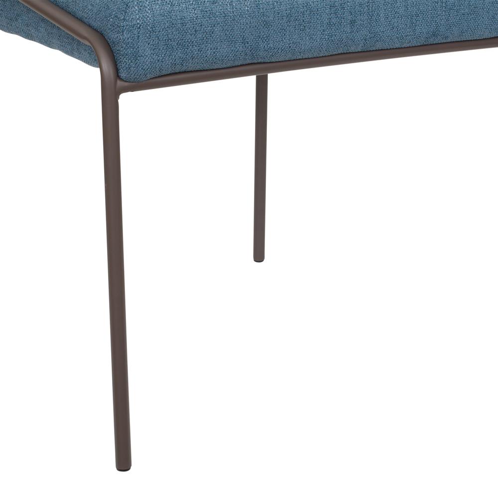 CorLiving Blakeley High Back Dining Chair Blue. Picture 9