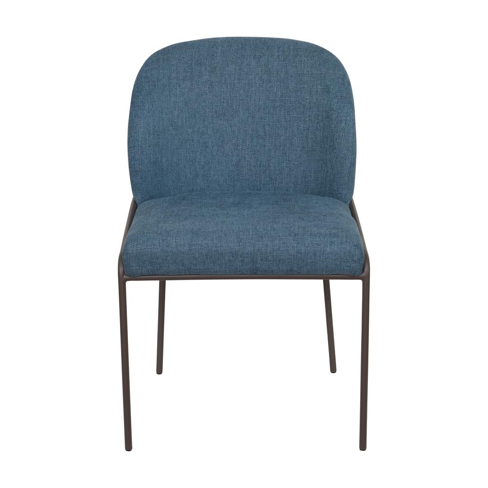 CorLiving Blakeley High Back Dining Chair Blue. The main picture.
