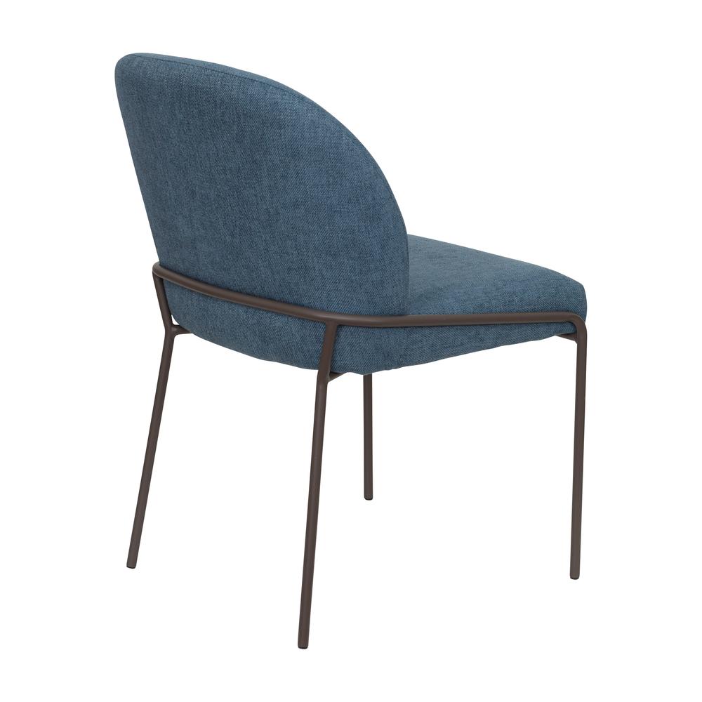 CorLiving Blakeley High Back Dining Chair Blue. Picture 4