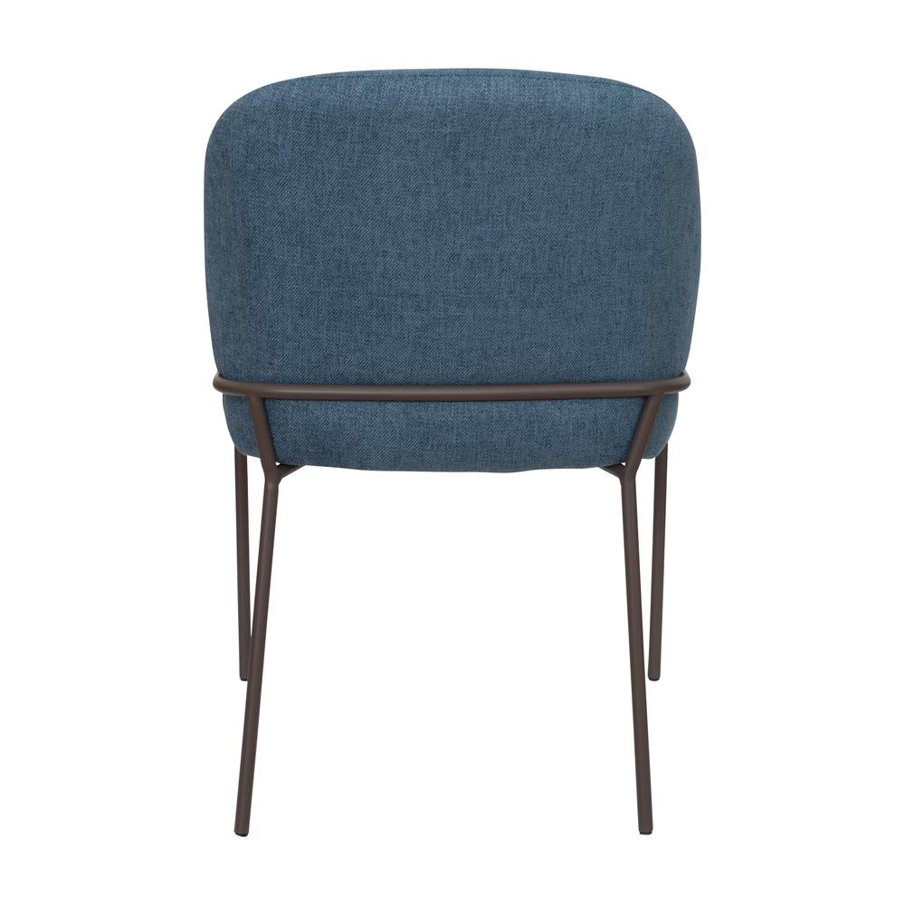 CorLiving Blakeley High Back Dining Chair Blue. Picture 5