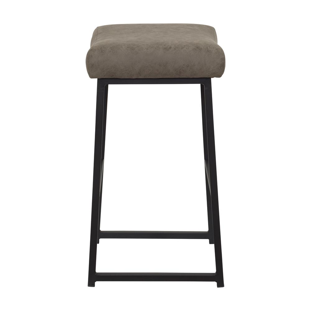 CorLiving Milo Backless Barstool, Gray Taupe. Picture 3
