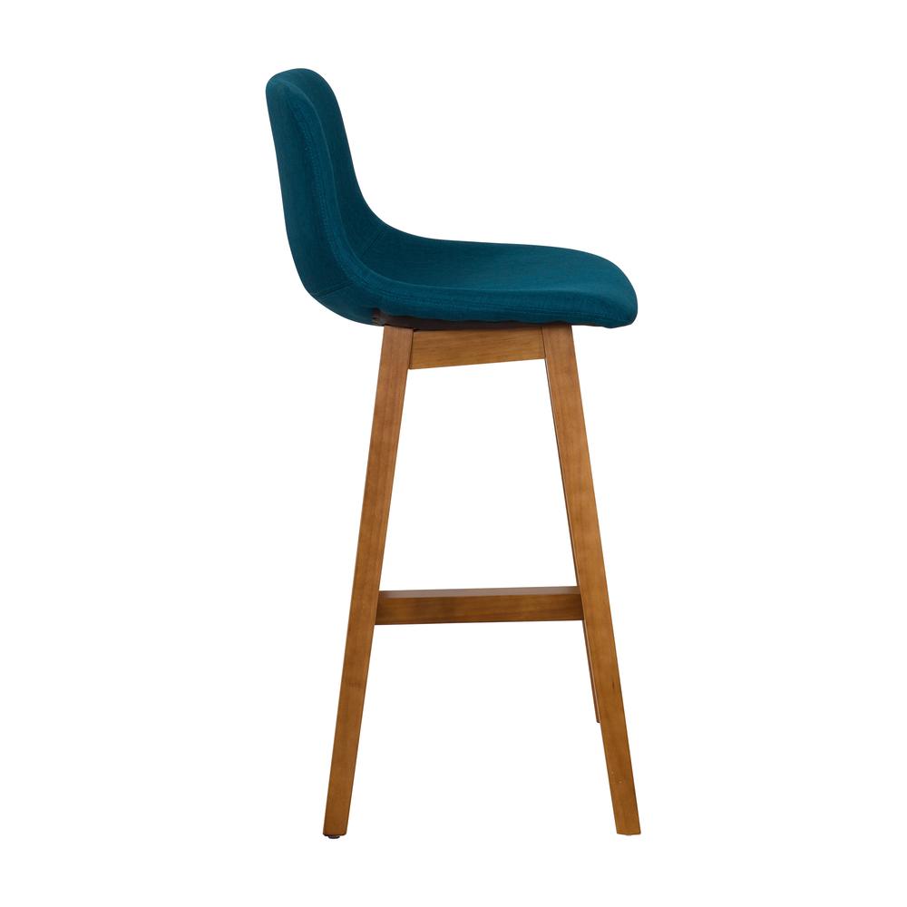 CorLiving Nora Counter Height Barstool, Blue. Picture 3