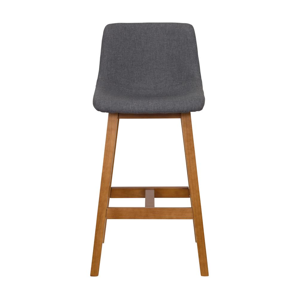 CorLiving Nora Counter Height Barstool, Grey. Picture 1