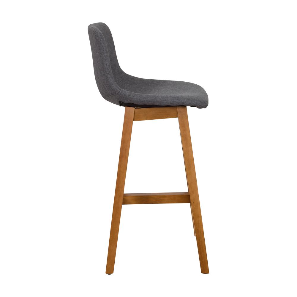 CorLiving Nora Counter Height Barstool, Grey. Picture 3