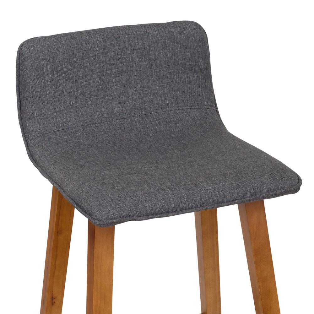 CorLiving Bennett Counter Height Barstool, Grey. Picture 9