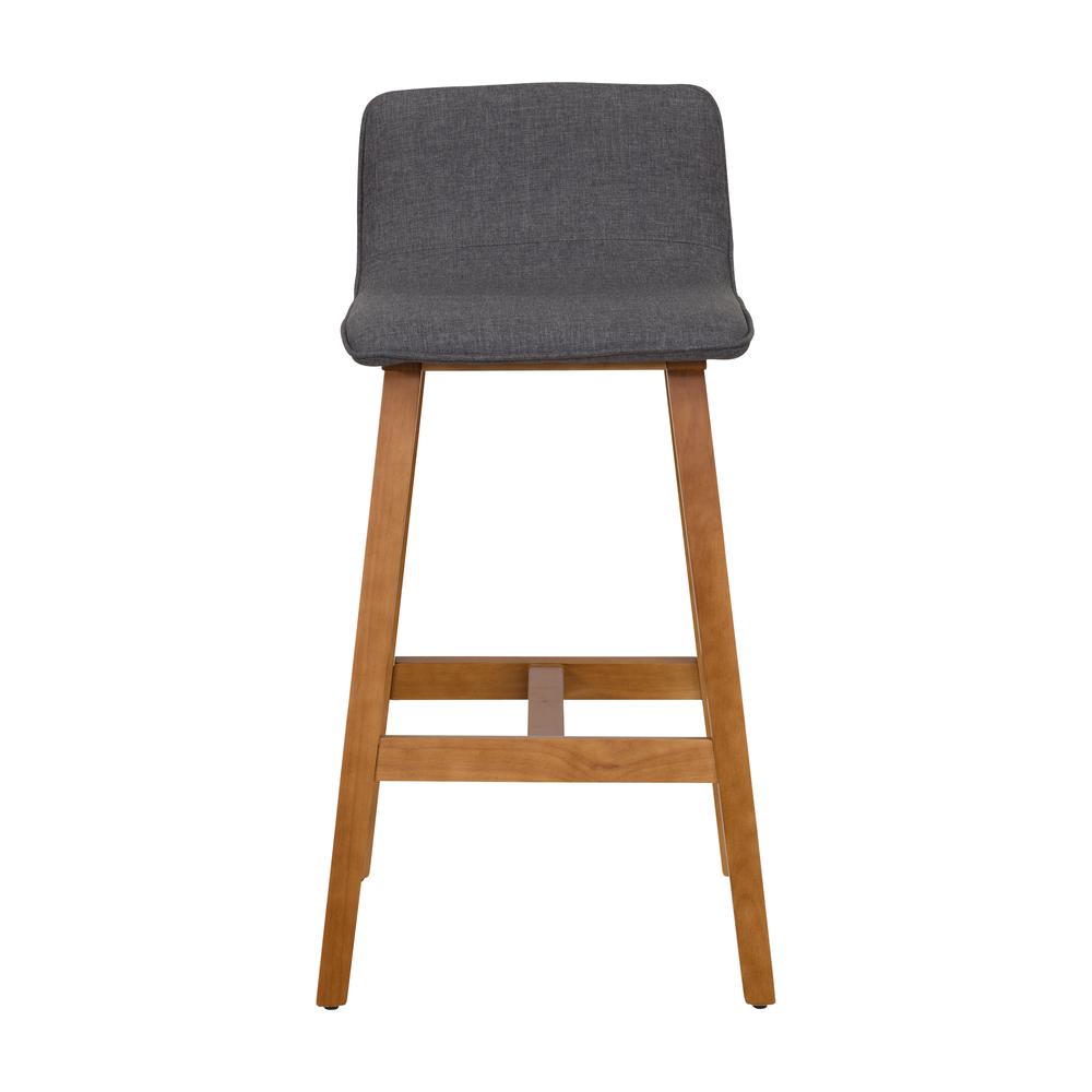 CorLiving Bennett Counter Height Barstool, Grey. Picture 1