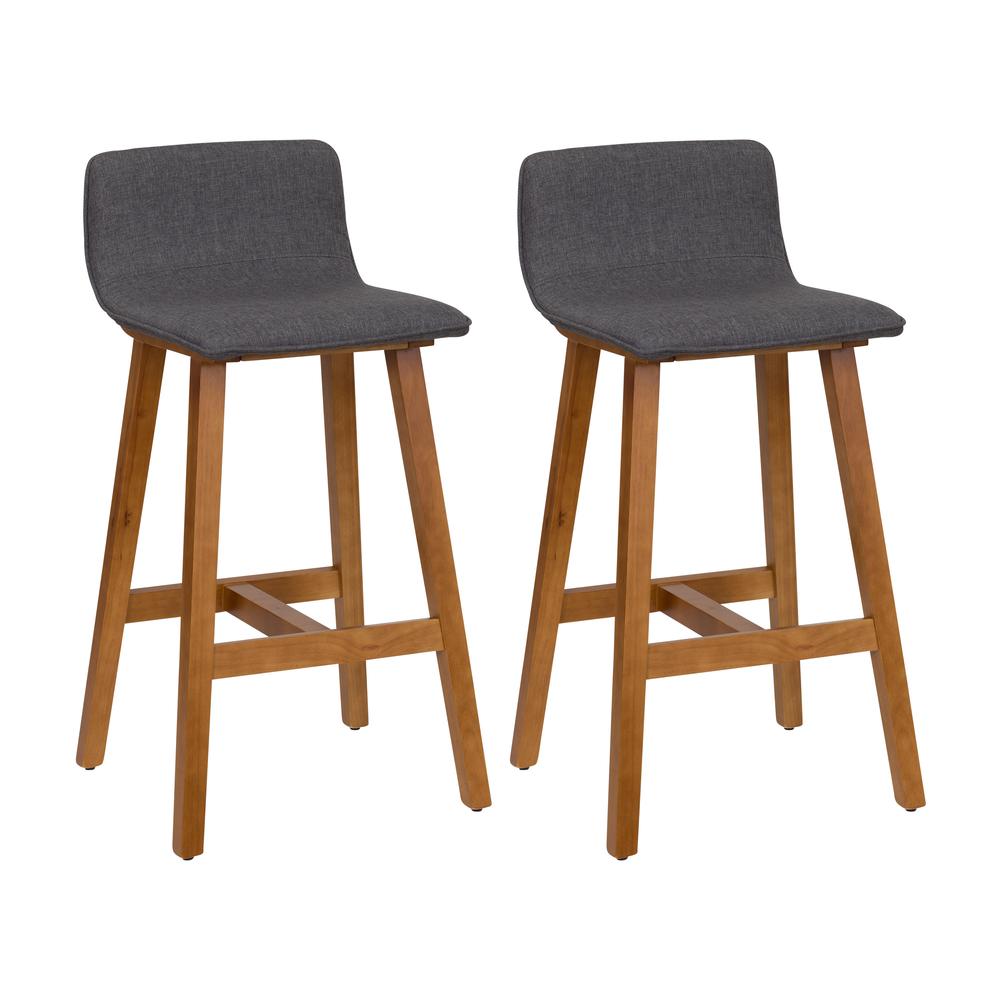 CorLiving Bennett Counter Height Barstool, Grey. Picture 2