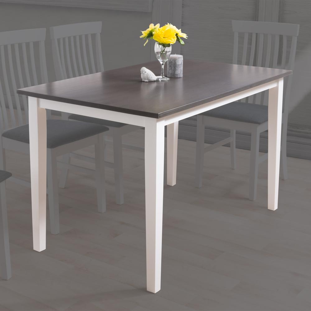 DSW-100-T Michigan Two Tone Dining Table. Picture 4