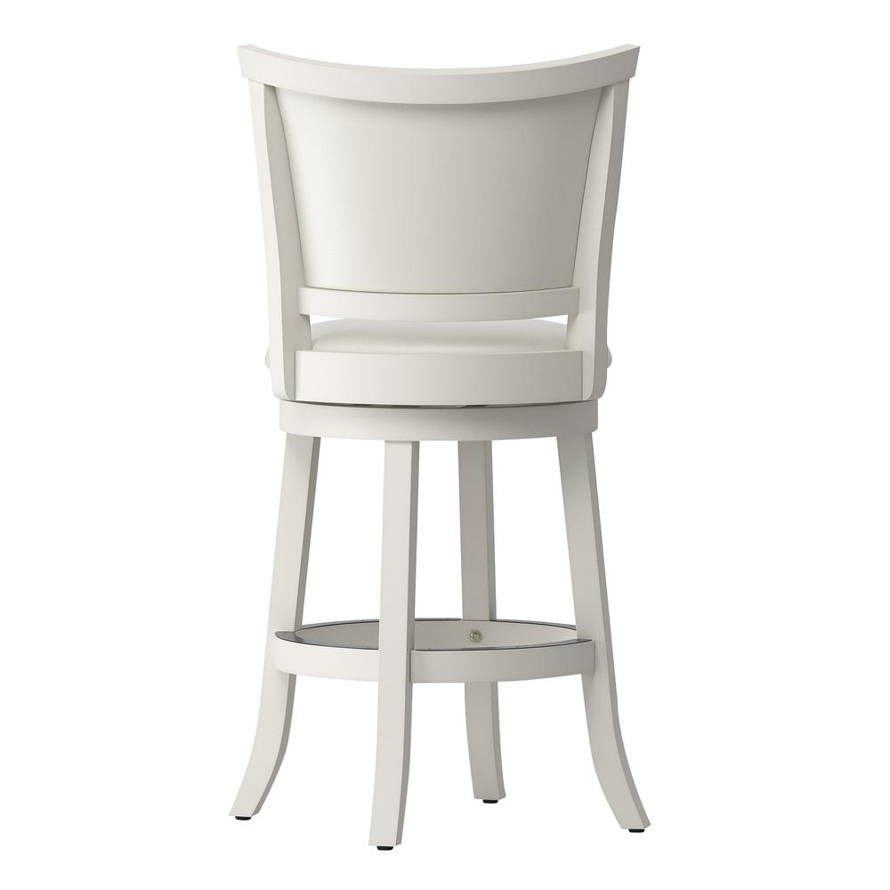 Woodgrove White Wash Counter Height Barstool with Leatherette Seat, set of 2. Picture 4