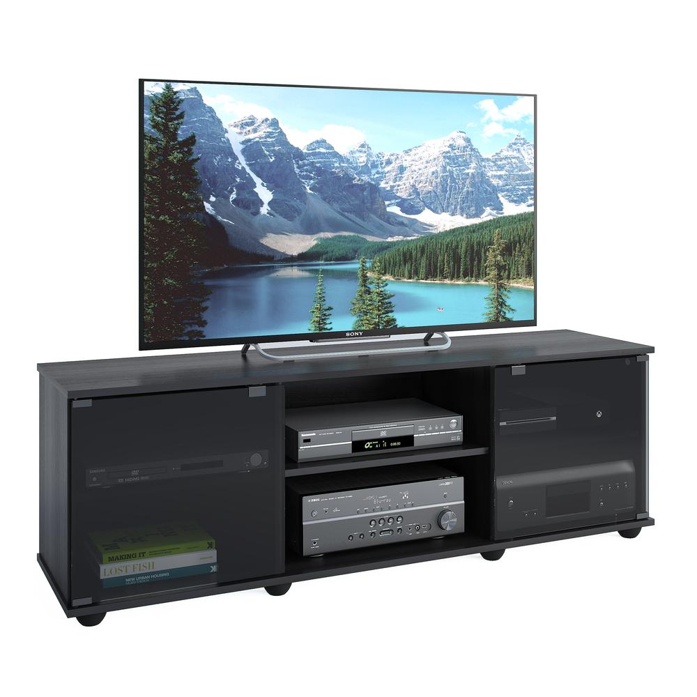 TV Bench in Ravenwood Black, for TVs up to 64". Picture 1