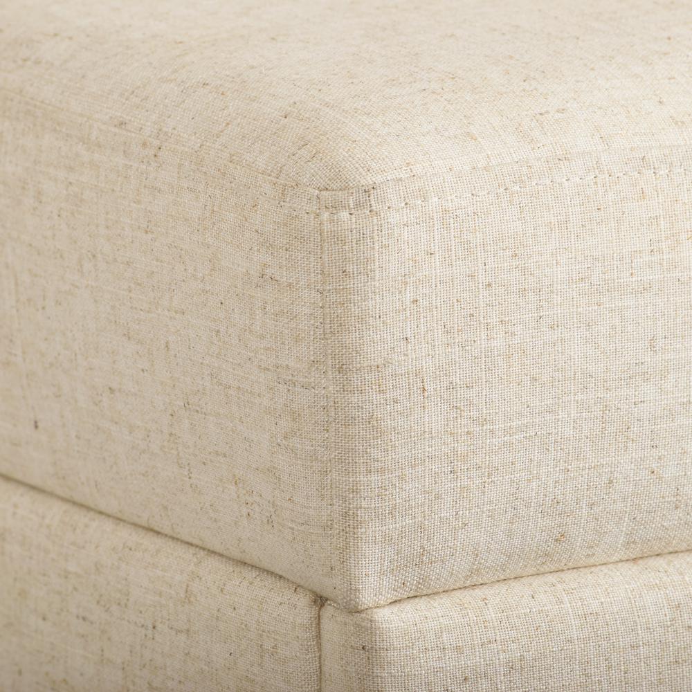 CorLiving Large Storage Ottoman Beige. Picture 8