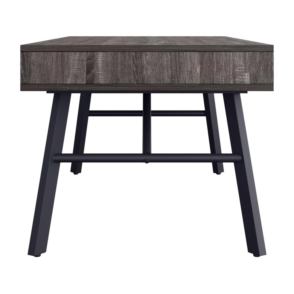 CorLiving Auston Grey Wood Grain Finish Coffee Table. Picture 5