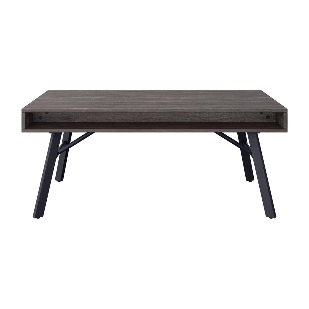 CorLiving Auston Grey Wood Grain Finish Coffee Table. Picture 8