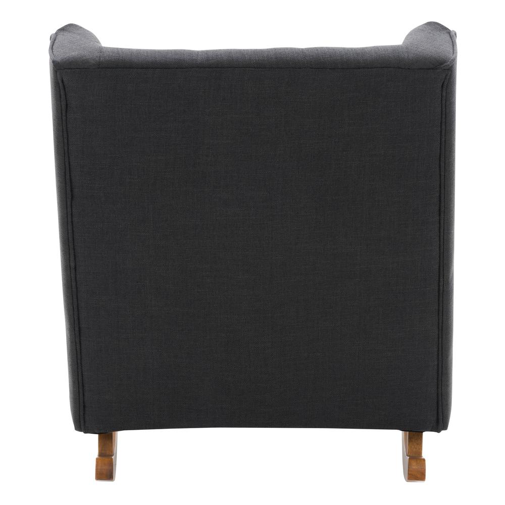 CorLiving Boston Dark GreyTufted Fabric Rocking Chair. Picture 4