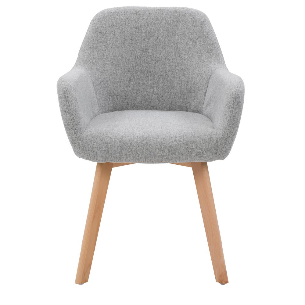 CorLiving Ayla Upholstered Side Chair in Light Grey. Picture 5