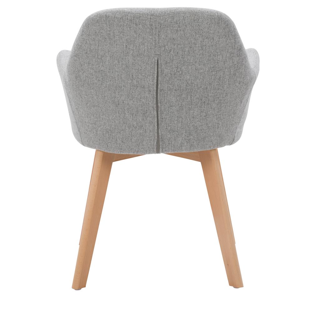 CorLiving Ayla Upholstered Side Chair in Light Grey. Picture 7