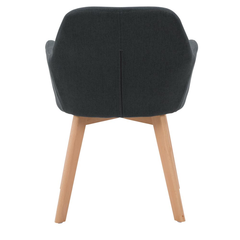 CorLiving Ayla Upholstered Side Chair in Dark Grey. Picture 7