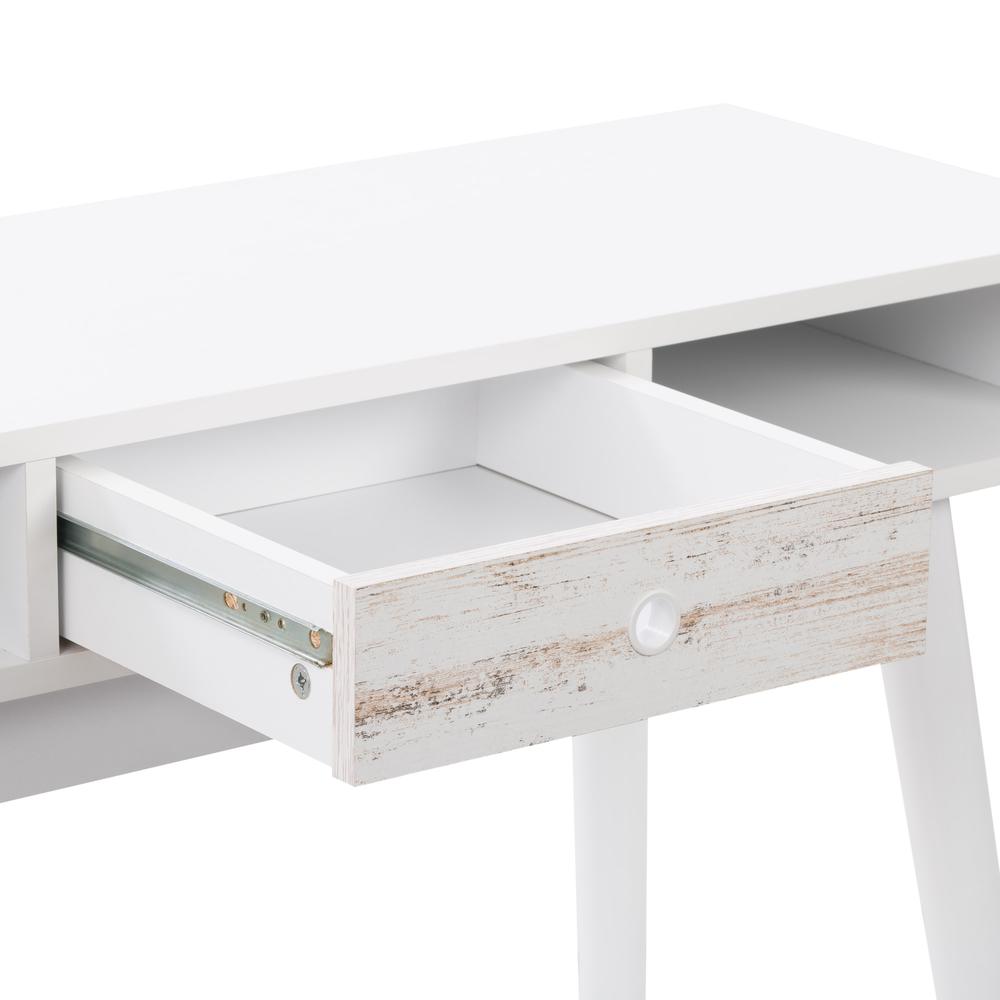 CorLiving Acerra Entryway Table/Desk, White. Picture 4