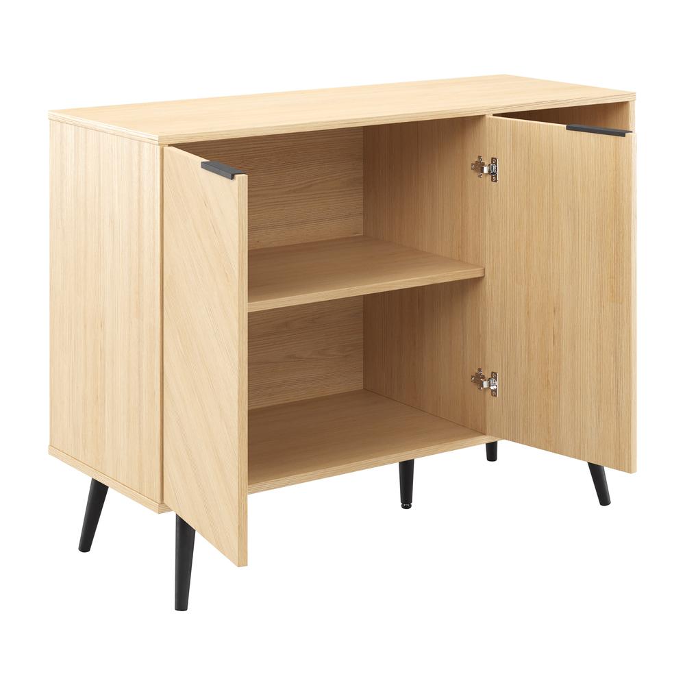 CorLiving Sideboard Buffet, TVs up to 48", Light Wood. Picture 4