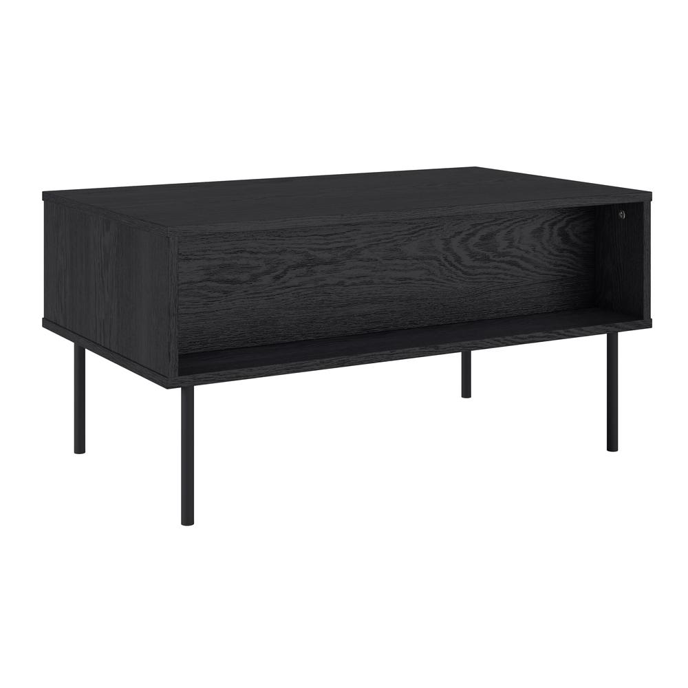 Lysander Black Fluted Coffee Table. Picture 3