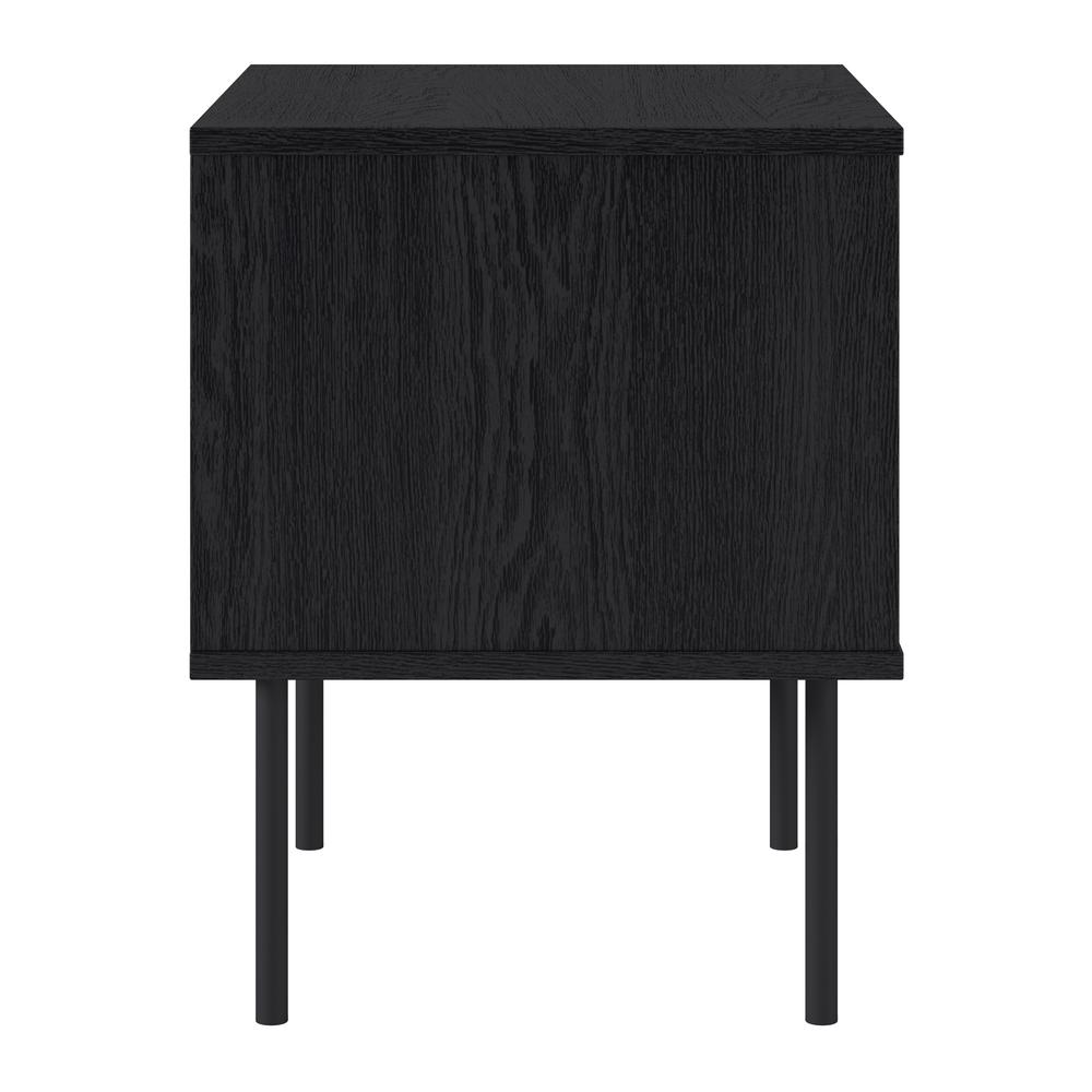 Lysander Black Fluted Side Table. Picture 3
