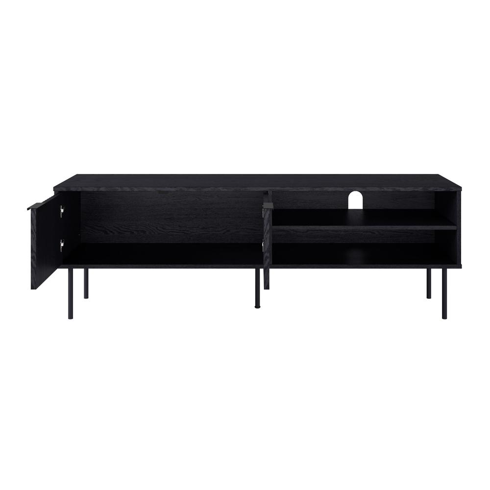 Lysander Black Fluted TV Stand. Picture 2