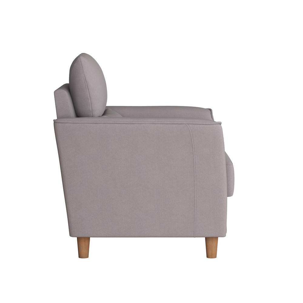 CorLiving Georgia Light Grey Upholstered Accent Chair. Picture 4