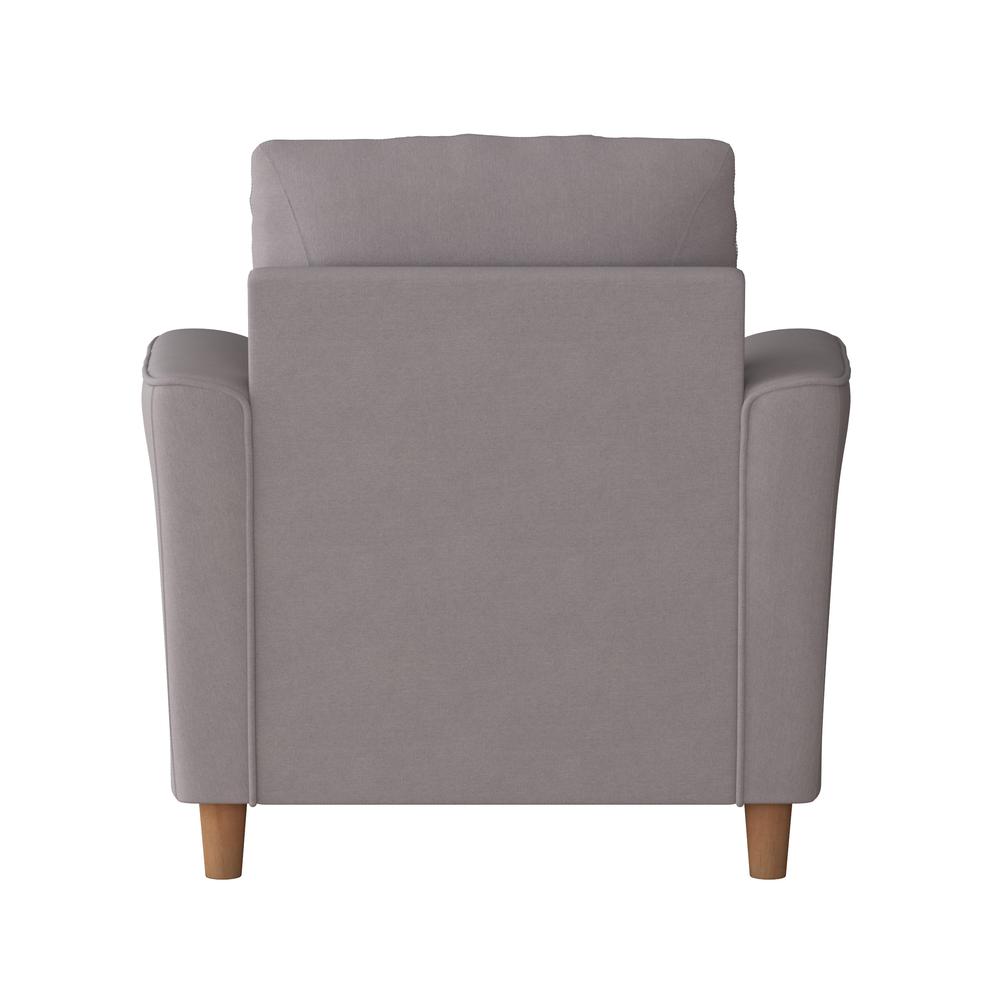 CorLiving Georgia Light Grey Upholstered Accent Chair. Picture 5