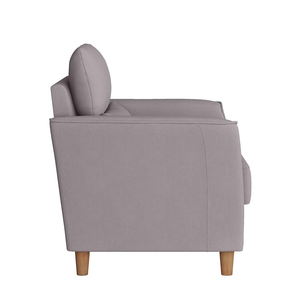 CorLiving Georgia Light Grey Upholstered Accent Chair And A Half. Picture 4